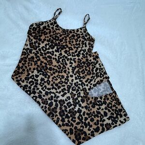 Fashion Nova Leopard Print Maxi Dress